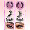 20 Pairs 3D Mink Lashes Cat Eyelashes Fluffy Wispy Volume Lashes Natural Feathery Effect Lightweight Flexible Band Fake Lashes