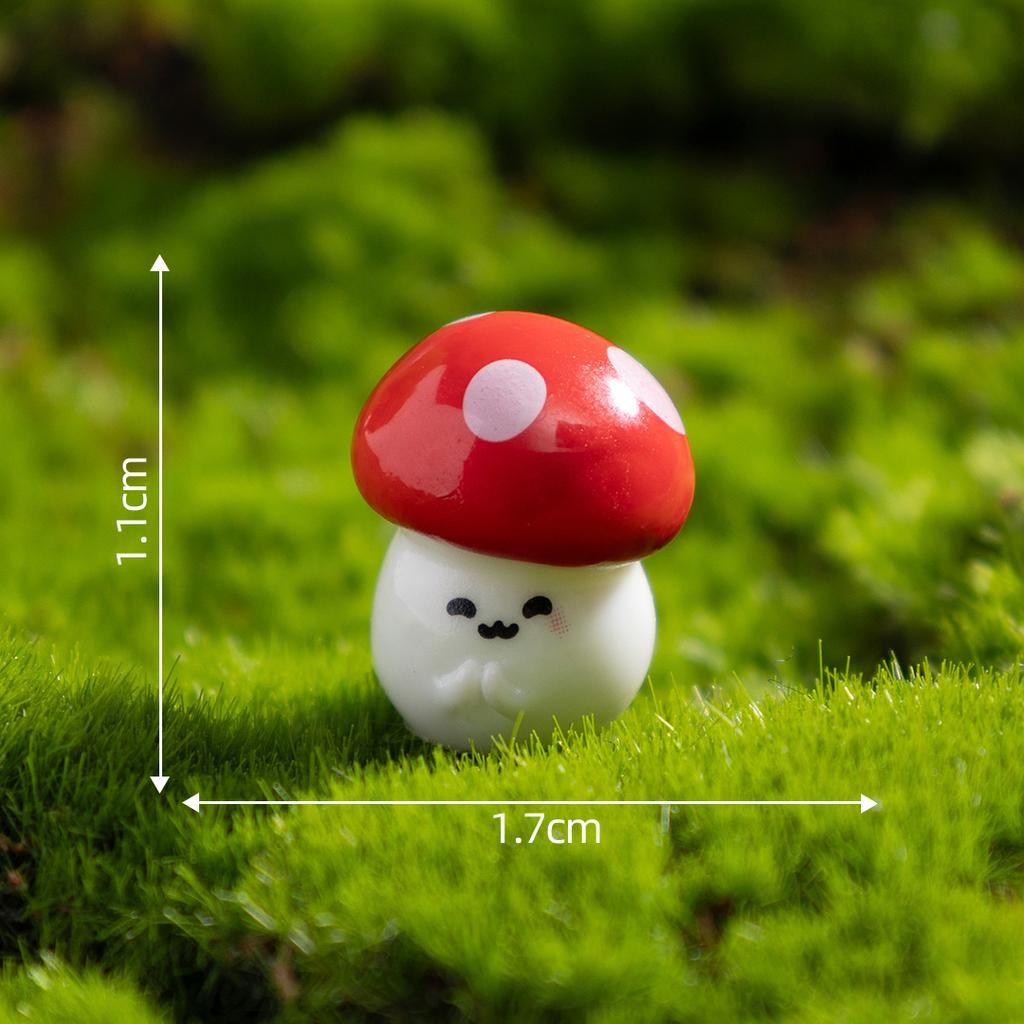 7 PCS Micro Landscape DIY Mushroom Decoration Set