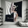 Black swan Wall Tapestry Aesthetic Wall Hanging Printed Fabric Blanket Decorative Tapestries for Bedroom Living Room Home Decor