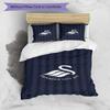 Set Copripiumino con Stampa Swansea City A.F.C. – include 1 copripiumino e 2 federe coordinate Arredo camera da letto Regali di Natale