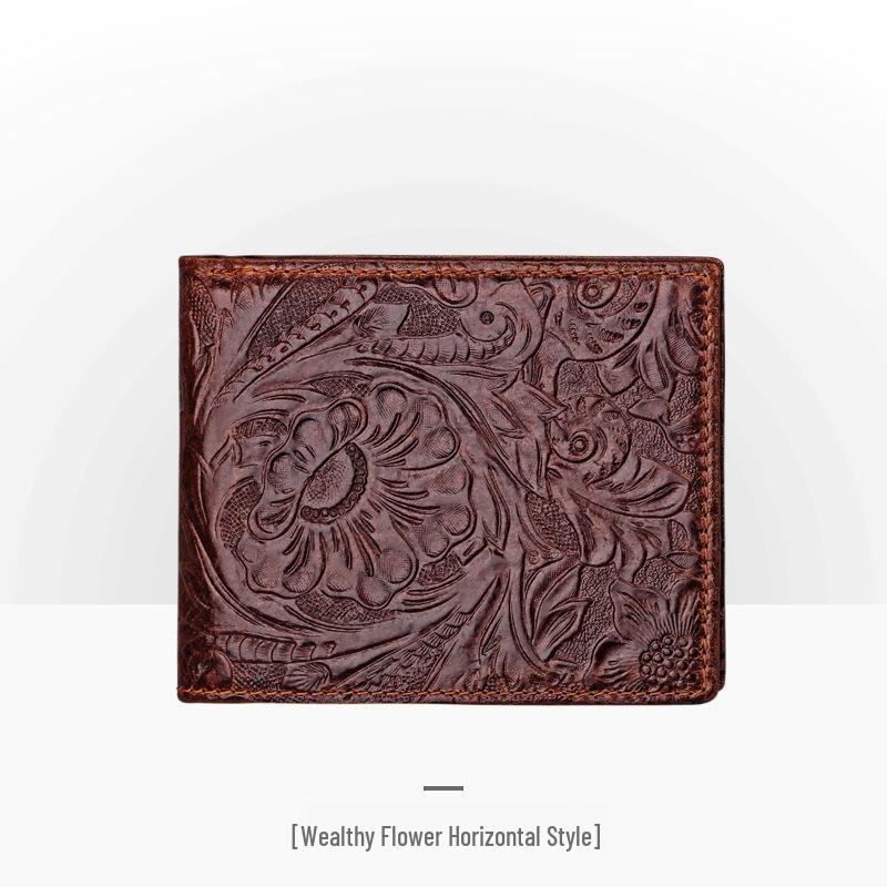 Carteira Masculina Retro em Couro Embossado – Padrão Crocodilo Longo com Vários Compartimentos para Cartões e Porta-Moedas.