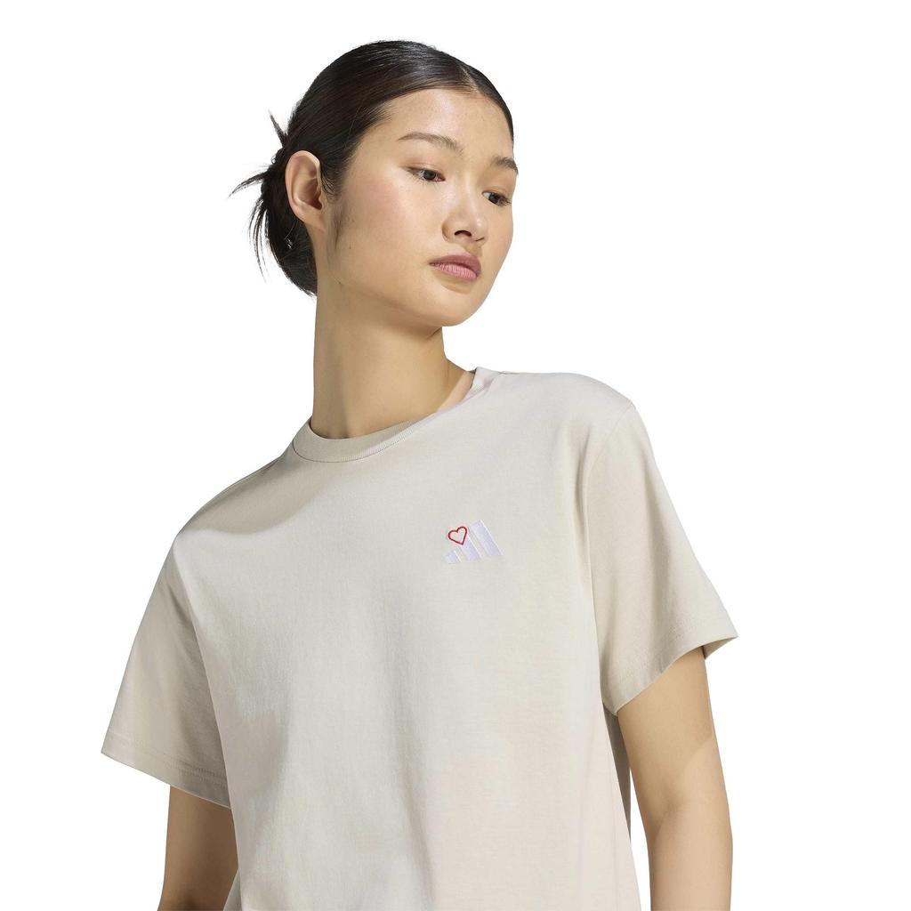 HEART Graphic for L4732 Wonder Alumina 4L [Adidas] Short-Sleeve T-Shirt Women, (KT2737)