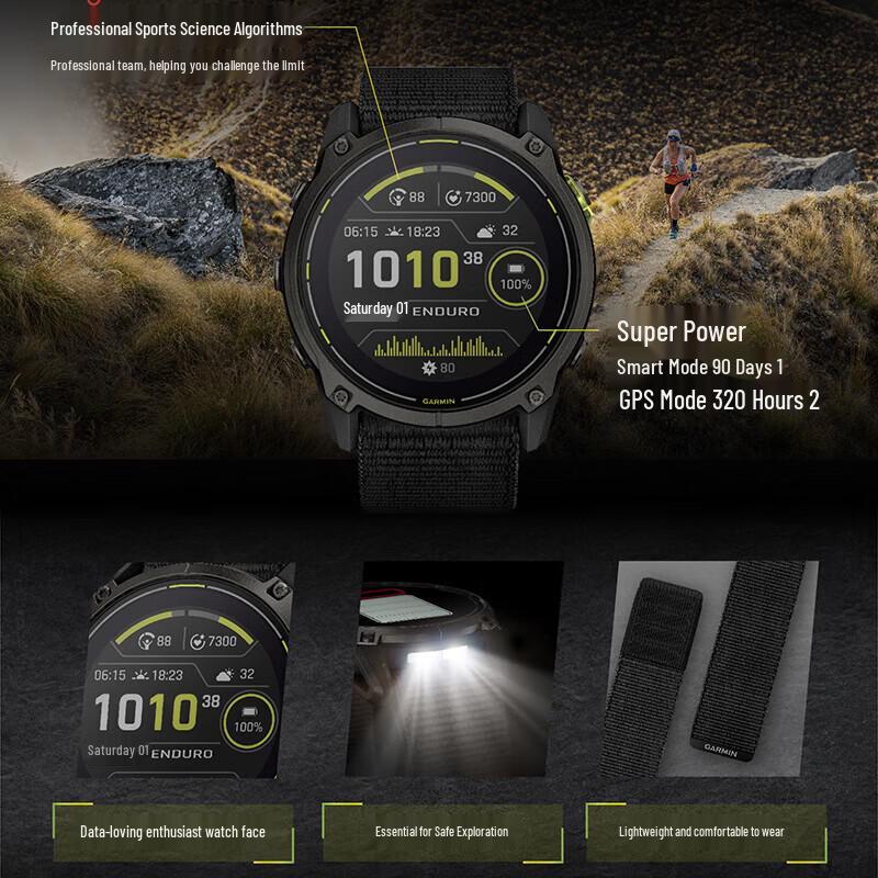 Garmin Enduro 3 Sapphire ECG GPS Smartwatch (CN Version)