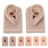 1 Pair Silicone Ear Model Flexible Soft Reusable Simulated Human Skin Silicone Piercing Model Flexible Ear Model Soft Ear Model