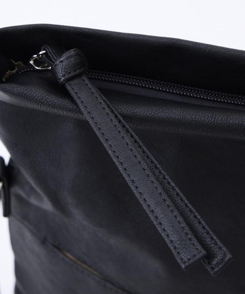 Washable PU Shoulder Bag A5 Foldable Top Size, Washable,