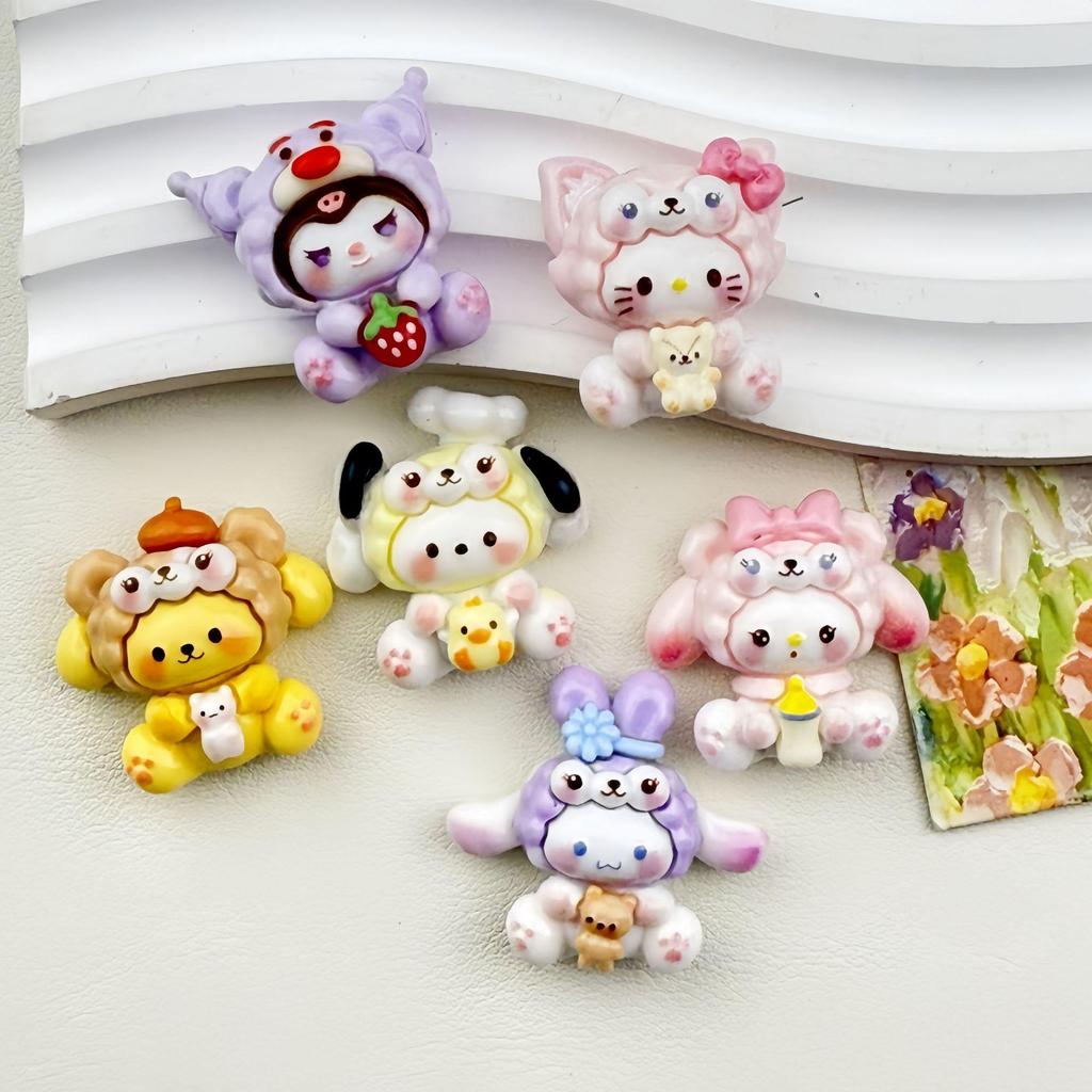 Soft Cute Cartoon Animal Resin Hair Clip & Magnet DIY Accessories