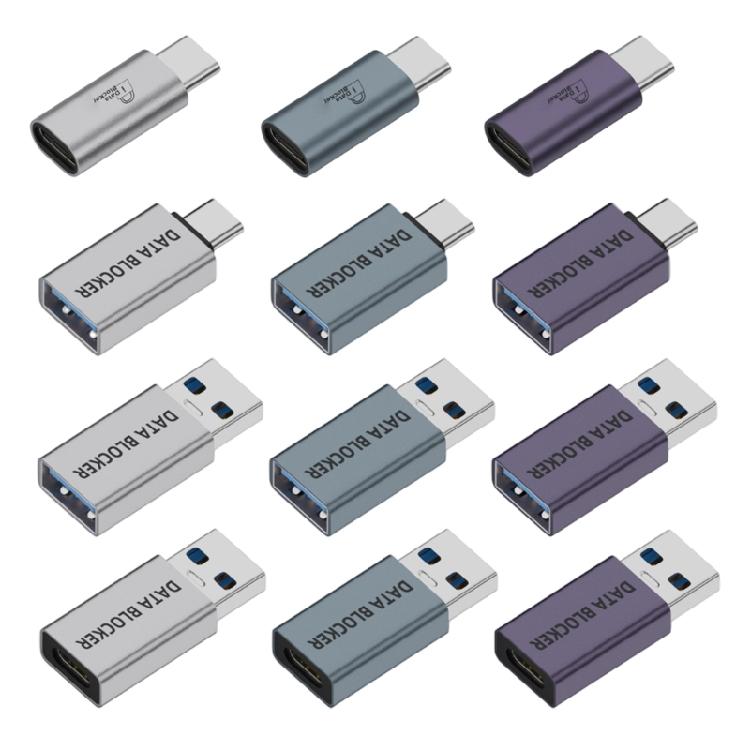 Blocco Dati Sicurezza USB in Alluminio Carica Senza Rischi Plug and Play Adatto per Hotel Aeroporti Dispositivi Viaggio Ufficio