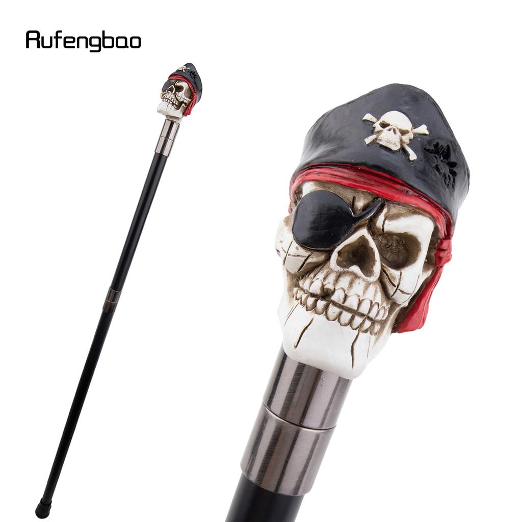 Pink White Resin Skull Head Walking Cane Fashion Decorative Steel Walking Stick Gentleman Elegant Cosplay Cane Knob Crosier 94cm