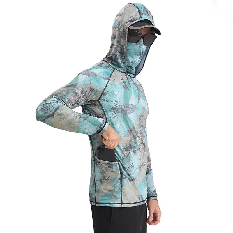 SBART Men s Summer Breathable Long Sleeve Fishing Shirt L