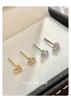 Cui Yan S925 Sterling Silver Starfall Stud Earrings - Shiny, Simple, Versatile, and Exquisite Design for Women