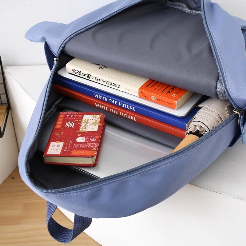 Three-piece Backpack Schoolbag For Primary And Middle School Students Large-capacity Backpack