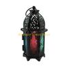 F26C European Decorative Candle Holder Christmas Lanterns Moroccan Hanging Lanterns Wrought Iron Tabletop Lanterns Decor