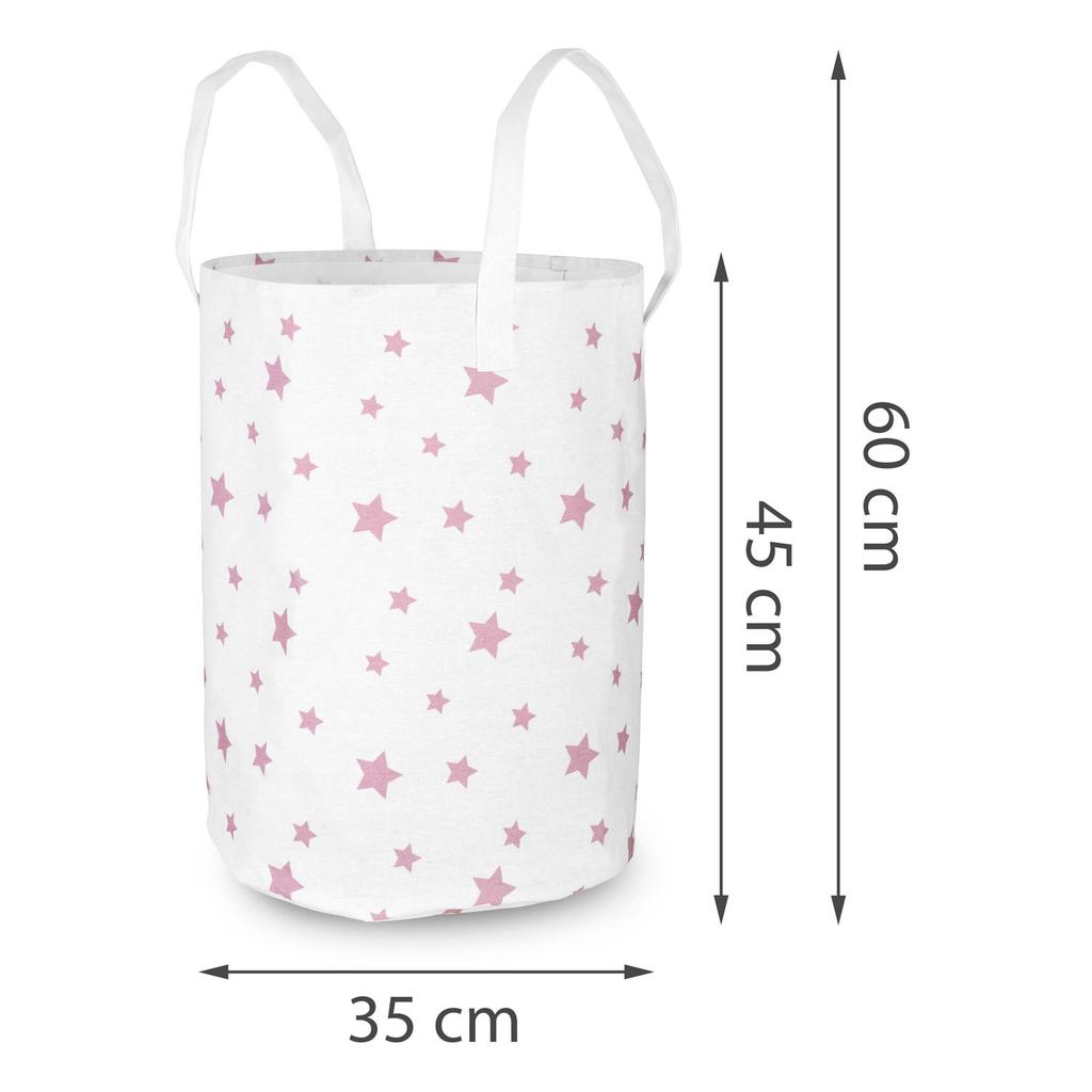 Nukido Toy Basket - White With Stars