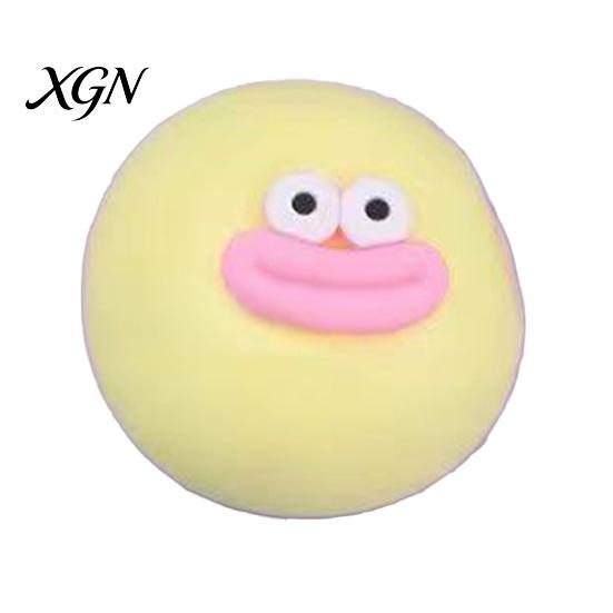 Steamed Bun Squeeze Toy Cartoon Sausage Mouth Stress Ball Big Eyes Relief Fidget Soft Stretchy Decompression Dumpling Desk Anti-stress