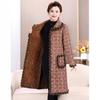 2025 Fashionable Mid-length Lapel Cotton Coat for Middle-aged & Elderly - Extra Thick & Warm for Comfort