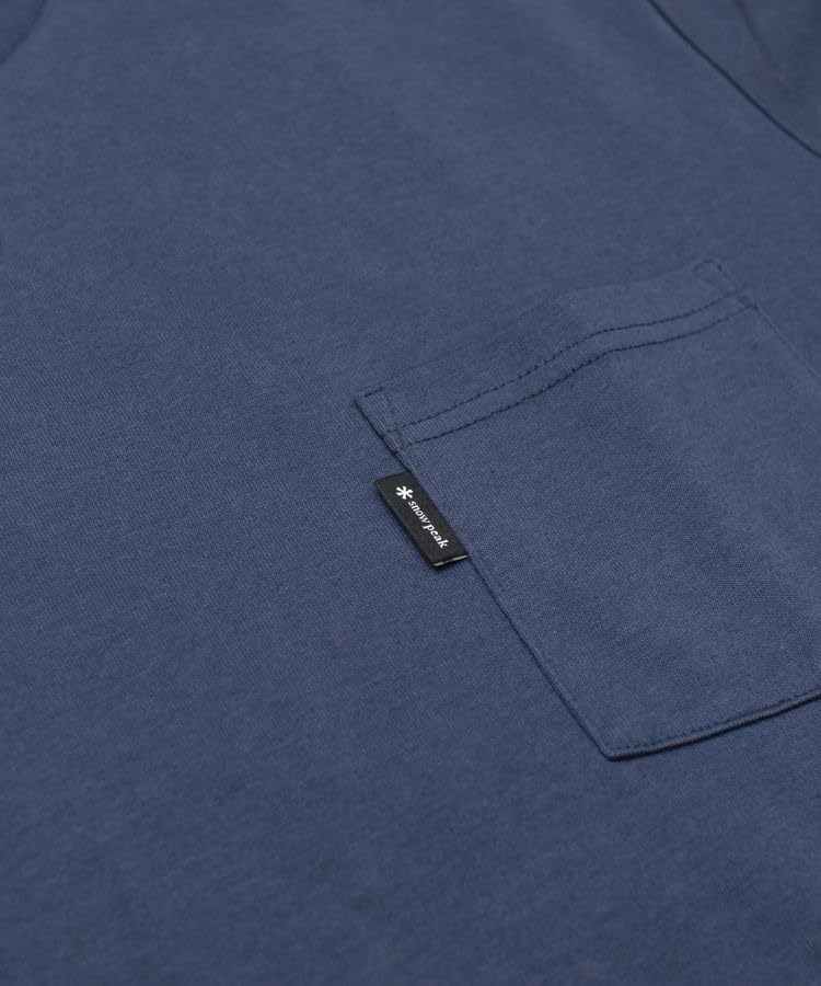 Snow Peak SP Logo Pocket L/S T-Shirt EC-TS-25AU014, Cut and Sew, Long Sleeve T-Shirt, Men's and Women's, Off White, Size M