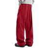 Men's Outdoor Loose Leisure Windbreaker Pants Multiple Pockets Workwear Mountain Climbing Pants