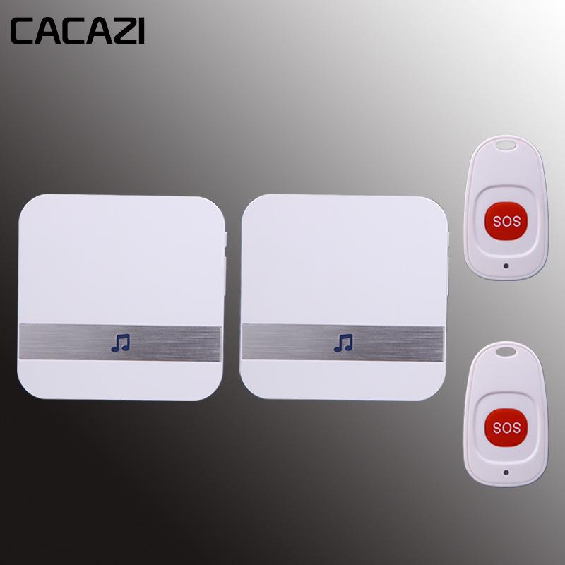 Smart Wireless DC Alarm & Remote Doorbell for Elderly & Postpartum Care White