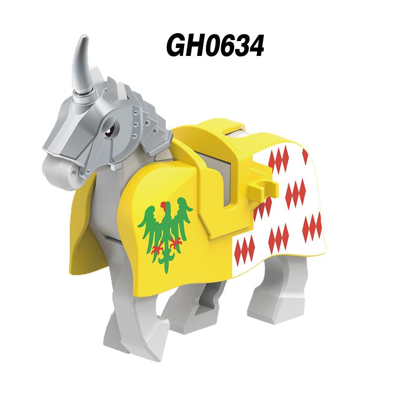 Medieval Military Europe King Soldier Figures Building Blocks Castle Lion Knight Sword Infantry Weapon Warrior Bricks Toys Gifts