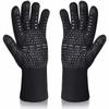 1472°F Heat Resistant Fireproof Oven Mitts Long Silicone Mittens BBQ Gloves Grilling Gloves for Kitchen Smoker Barbecue Camping