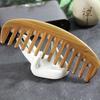 1Pcs Sandalwood Broad-Tooth Curled Hair Wooden Comb Scalp Massage Comb For Women Girls Ladies