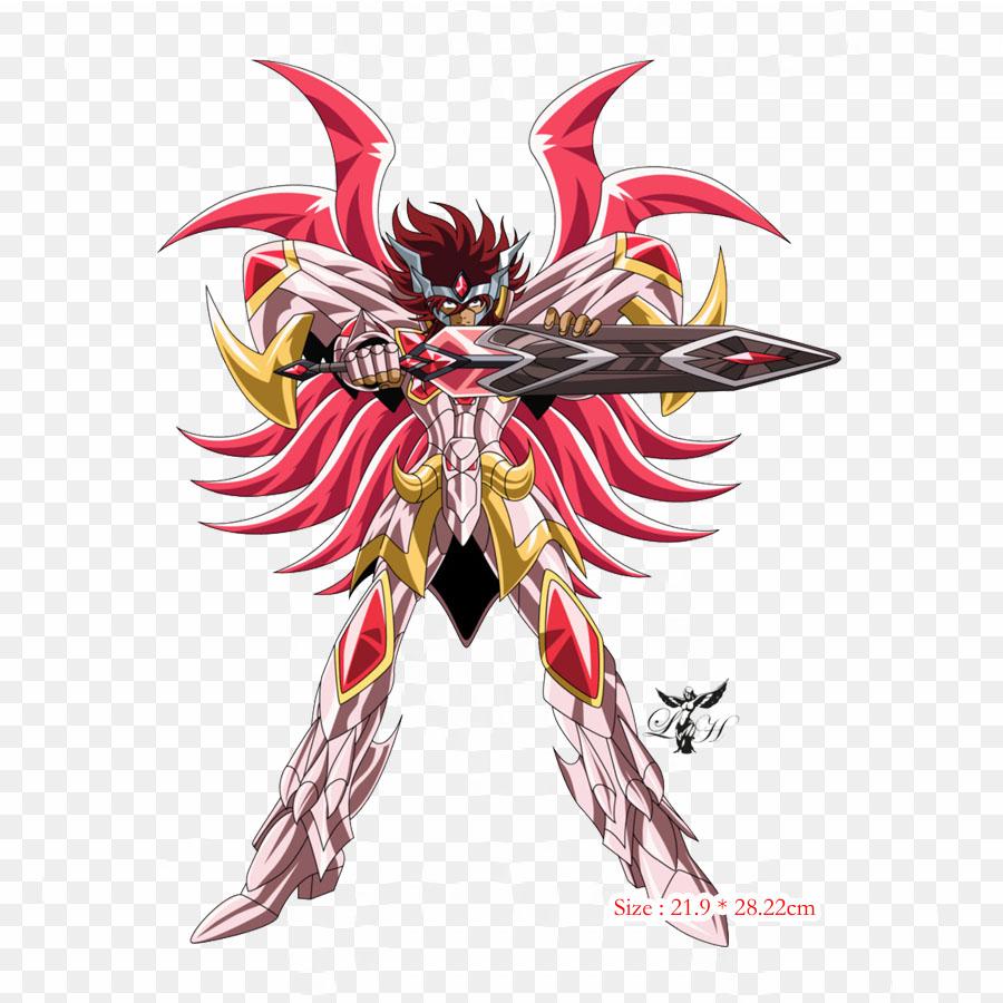 Hyoga Cdz Cygnus Hyoga Phoenix Ikki Iron On Patches For Clothing Applique Stickers On Clothes Heat-Sensitive Custom Patch