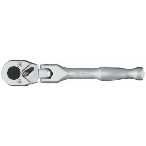 

Yamashita Industrial Research Institute Koken 1/4 (6.35mm) SQ. Swing Head Ratchet Handle (Short/Polished Grip), Overall Length 116mm, 2774PS