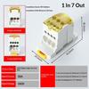 Ukk Din Rail Terminal Block Power Distribution Box 80A 1 In 7 Out Terminal Block Electrical Wire Junction Box
