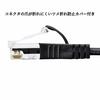 Sanwa Supply CAT6 Compliant LAN Cable 3.2mm Diameter Extra Thin Type (3m) 1Gbps/250MHz RJ45 Anti-Claw Breaking Black KB-SL6-03BK