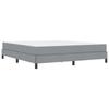 Box Spring Bed Light Grey 180 x 200 cm Fabric