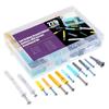 220Pcs Wall Plugs and Screws Set Drywall Anchors and Wall Screws Plastic Expansion Drywall Plugs and Self Tapping Screws