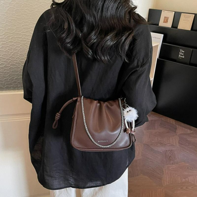 Spring New Fashi Crossbody Bags for Women Trendy Wrinkled Cloud Square Shoulder Bag Comfortable and Versatile  Storage Bag