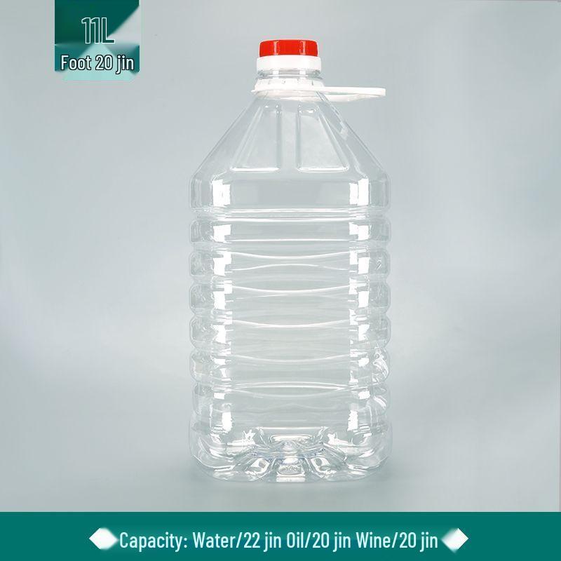 Ensemble de barils/bouteilles/pots en plastique alimentaire transparent pour huile et vin