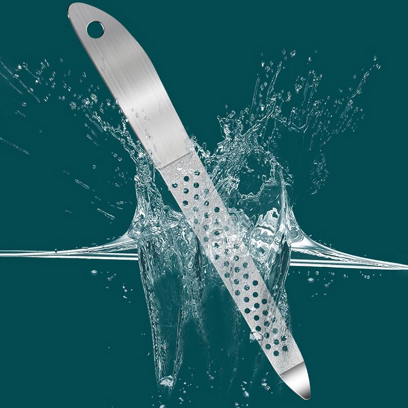 Silver Hollow Out Nail Art Professional Nail File Metal Nail File Double Sided High Quality Nail File Manicure Pedicure Tool