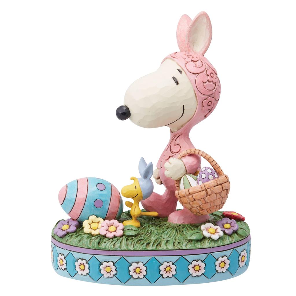 JIM SHORE Snoopy Woodstock Osterhase 6014343 &