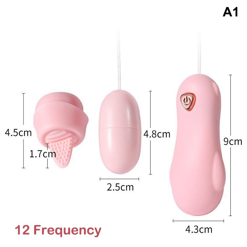 Vibratore a Doppio Salto Uovo Pallottola Vibrante Stimolatore Clitorideo Punto G Succhiante Vibratore Clitoride Vagina Femminile Masturbazione Giocattoli Sessuali