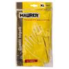 Gant en Latex - MAURER - Basic Domestico XL - 100% Latex Naturel - Intérieur Flocage - Couleur Jaune