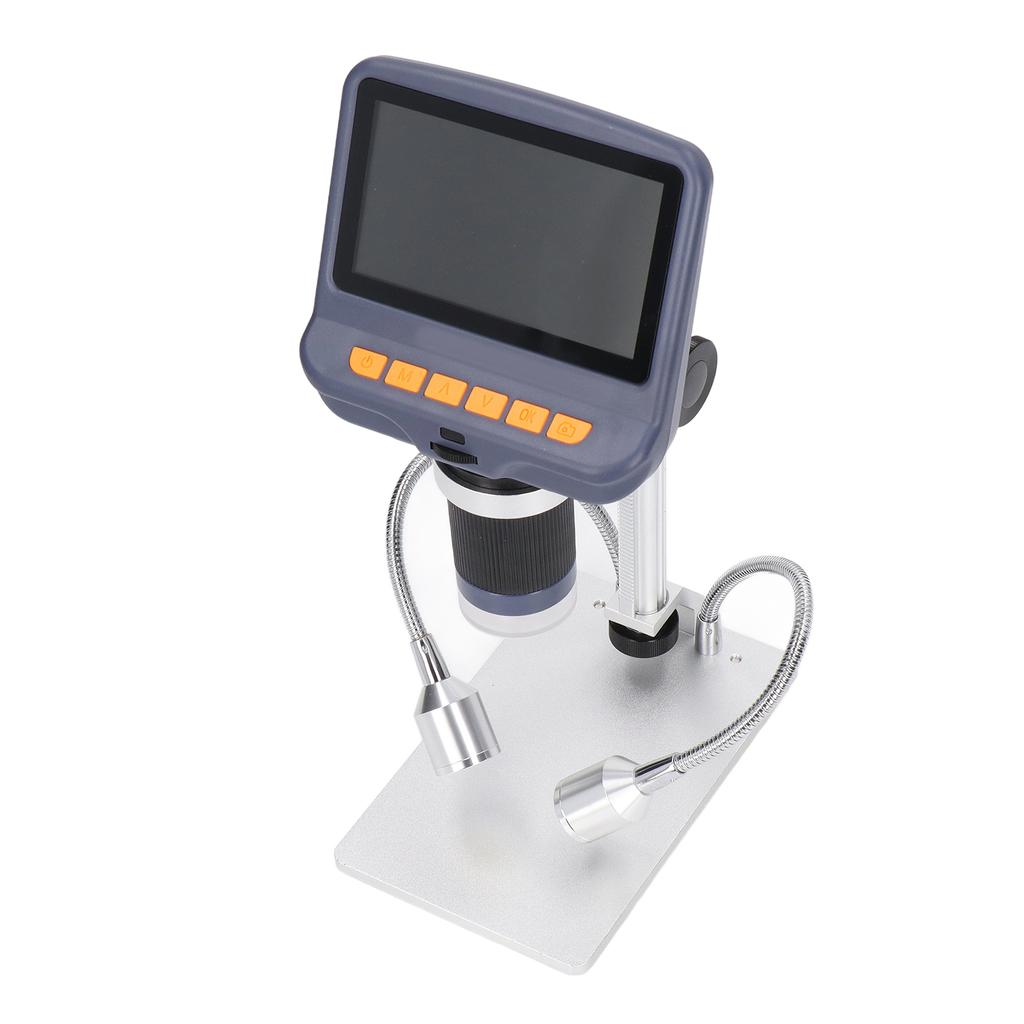 4.3in HD Digital Microscope Set Double Sided Adhesive Light Control Power Cord  Remote Control for Cellphone Repairing