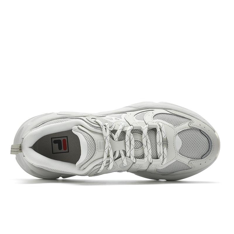 FILA Mars 3 Minimalist Versatile Trendy Low-Top Lifestyle Casual Shoes Men sneaker Birch-Silver F12M432103FSR