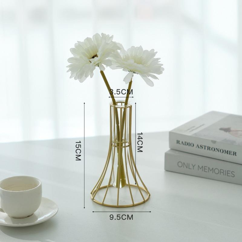 Fiori Artificiali Fiori Finti Decorazione Desktop Soggiorno Fiori Ortensia Set Vaso Idroponico da Interno