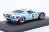 IXO Ford GT40 1/43 Scale Diecast Model Gulf 24 Hours of Le Mans 1968 Rodriguez, Bianchi Winning Car No.9