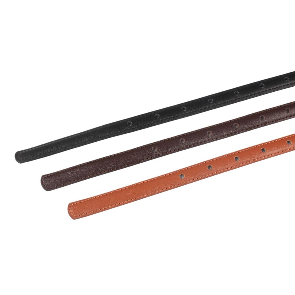 Women'S Leather Thin Belt Decorative Shirt Waist Seal With Dress Suit Waist (1.5Cm 8 Colors Optional)