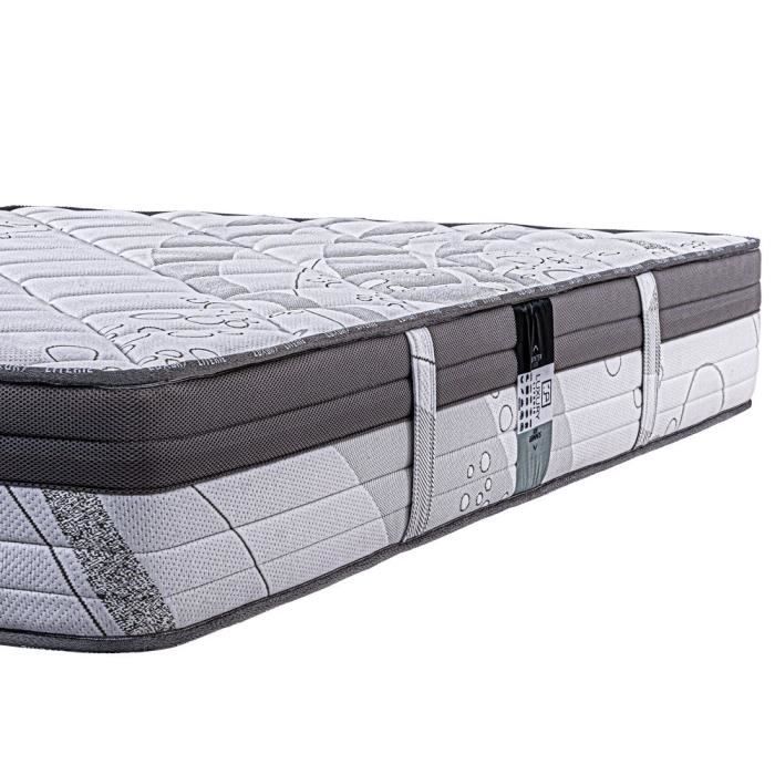 Matelas - Relaxation - 160 x 200 cm - Ferme - Ressorts ensachés - Anti-acarien
