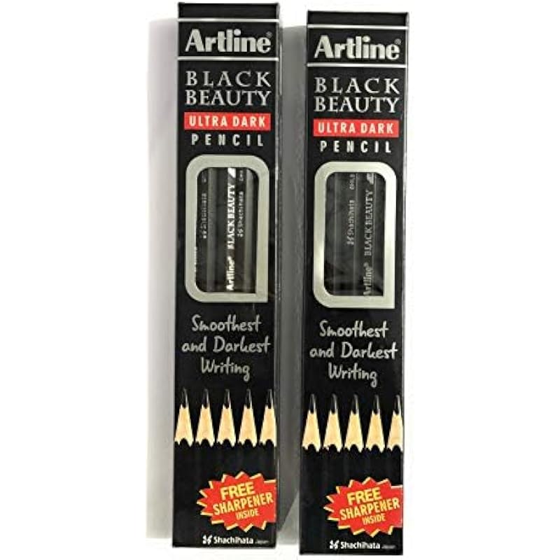 artline Black Beauty Ultra dark Pencil Pack of 2 (2)
