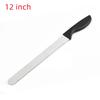 10/12 Inches Bread Knife Spatula Plastic Handle Stainless Steel Serrated Cake Cream Toast Slicer Baking Tool