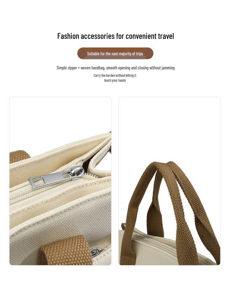 Waterproof Nylon Handbag with Customizable Print Design