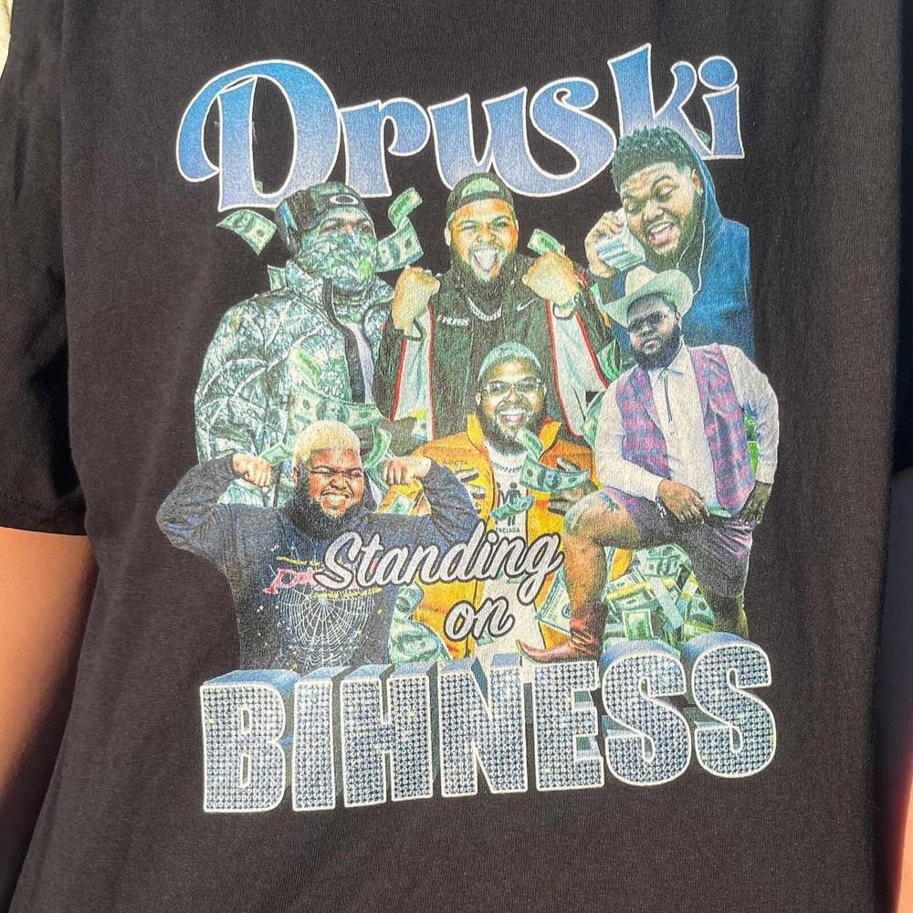 Druski Standing on Business Bootleg Retro Vintage Rap 90s Graphic Tshirt Unisex T-Shirt L