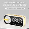 Music Box Mini Sleep SoundBox HD Mirror Clock Speaker with TF Card FM Radio Alarm Clock Disaplay Portable Bluetooth Speaker
