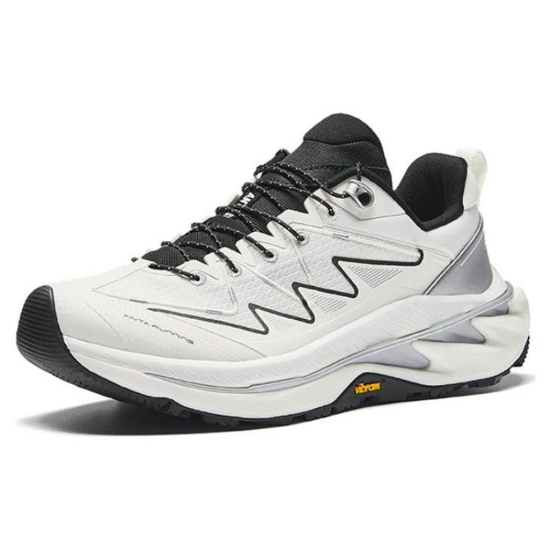 Anta Explore Pro Trail Running Shoes Lightweight Shock Absorption Low Top Men Sneakers White Black 912425512-8