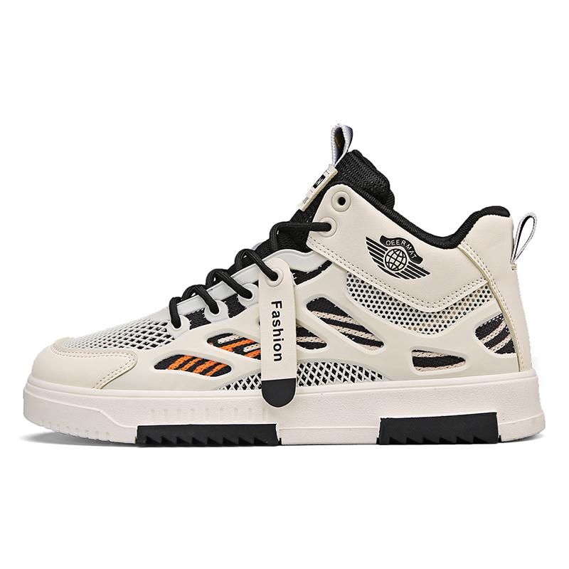 Fashion Hiking Boots Casual Sneaker High Top Breathable Wear-resistant Round Toe Flexible Shoe Spring and Autumn Main Push Popular Model